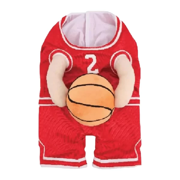 Dog Basketball Player Costume with Ball - Image 9